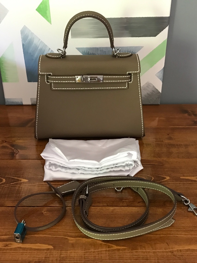 Brand New Kelly Bag Unbranded In Taupe